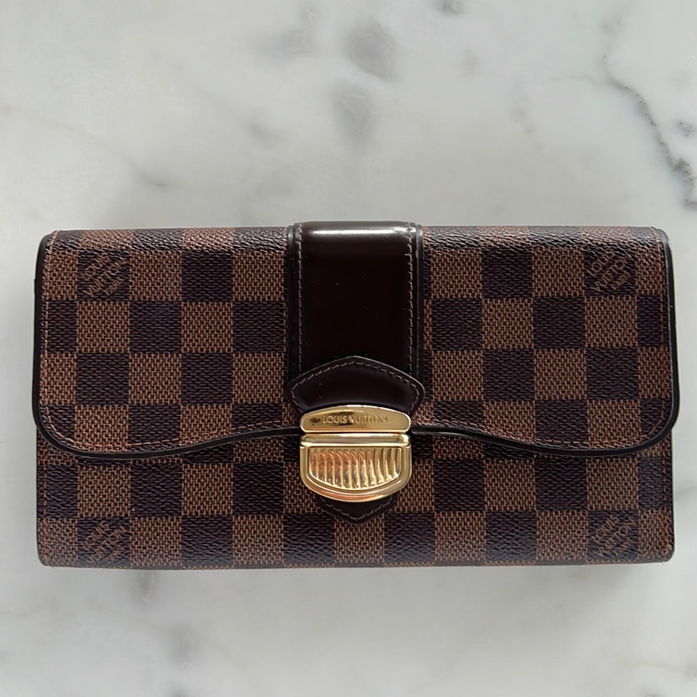 Louis Vuitton Sistina wallet in Damier Ebene